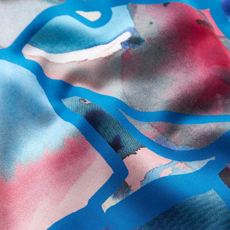 satin di cotone Resonate Neon | Nerida Hansen – blu,  image number 2