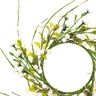 corona decorativa con fiori e bacche [Ø11 cm/ 39 cm] – bianco/verde,  thumbnail number 2