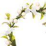 corona decorativa con fiori e bacche [Ø 10 cm/ 16 cm] – bianco/verde,  thumbnail number 2