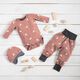 Jersey a nido d’ape uccelli – rosa anticato,  thumbnail number 7