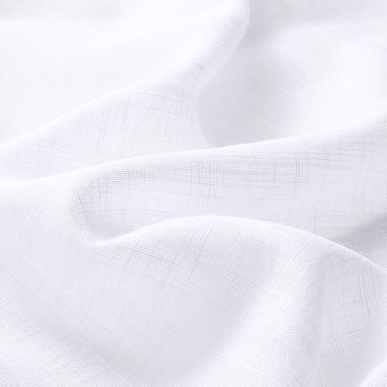 tessuto per tende, voile effetto lino 300 cm – bianco,  image number 2