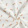 mussolina / tessuto doppio increspato piccole carote – bianco lana,  thumbnail number 3