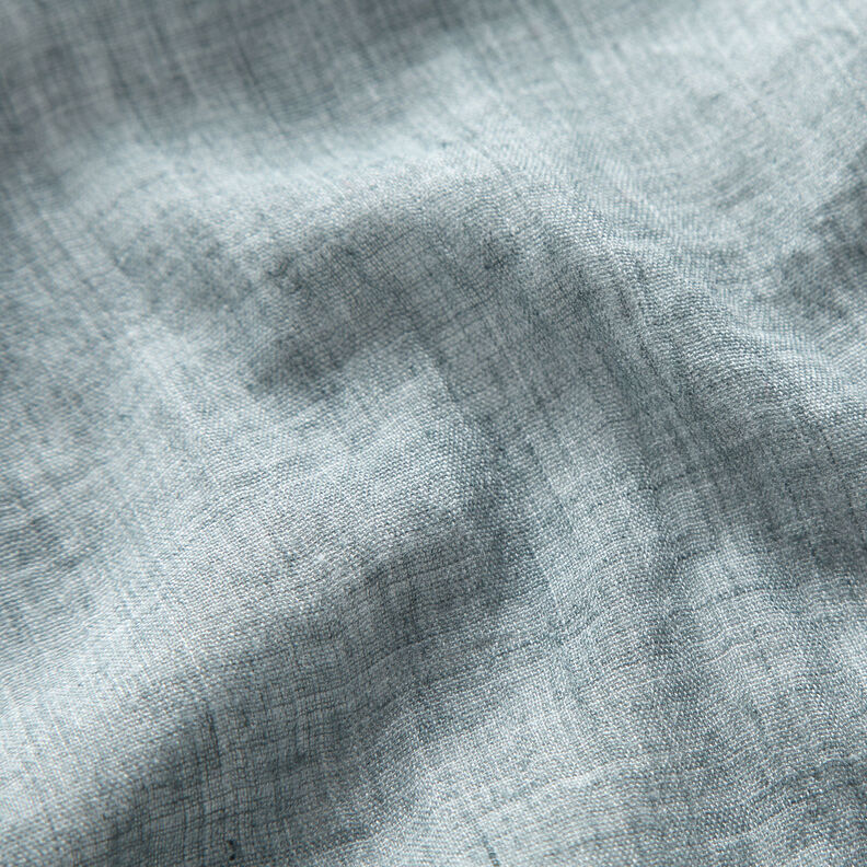 Voile Melange effetto stropicciato – blu acciaio,  image number 2