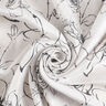 Mix viscosa disegno floreale con lucentezza metallica – bianco/nero,  thumbnail number 4