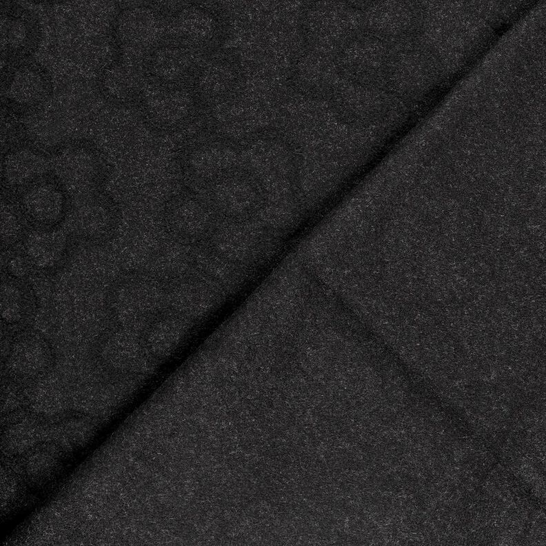 tessuto per cappotti Fiori sublimi – nero, image number 4