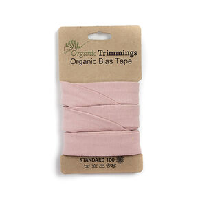 Nastro in sbieco jersey di cotone bio [3 m | 20 mm] – rosa antico chiaro, 