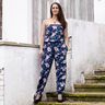 jersey di cotone Fiori e Ancore | Glitzerpüppi – blu notte/rosa antico chiaro,  thumbnail number 5