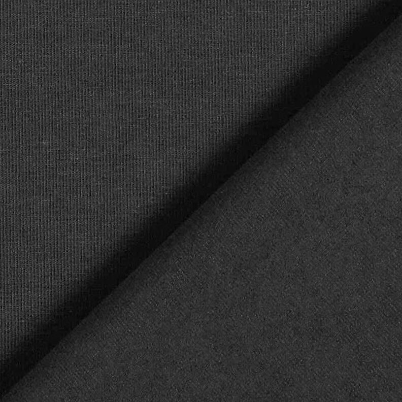jersey di cotone medio tinta unita – nero,  image number 5