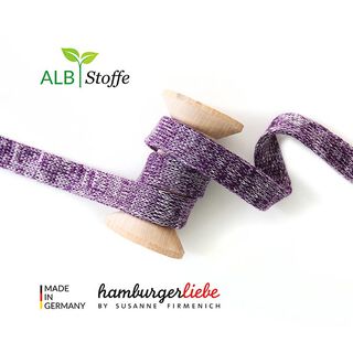 cordoncino bio per felpe Cord Me Melange GOTS - lilla | Albstoffe | Hamburger Liebe, 