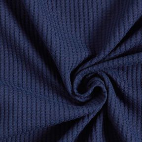 jersey di cotone nido d’ape tinta unita – blu marino, 