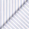 Tessuto di cotone a righe bicolori – bianco/azzurro,  thumbnail number 4