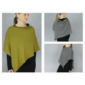 FRAU PENNY Poncho reversibile asimmetrico | Studio Schnittreif | Taglia unica, 