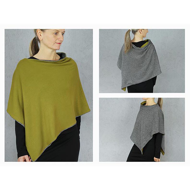 FRAU PENNY Poncho reversibile asimmetrico | Studio Schnittreif | Taglia unica,  image number 2
