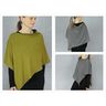 FRAU PENNY Poncho reversibile asimmetrico | Studio Schnittreif | Taglia unica,  thumbnail number 2