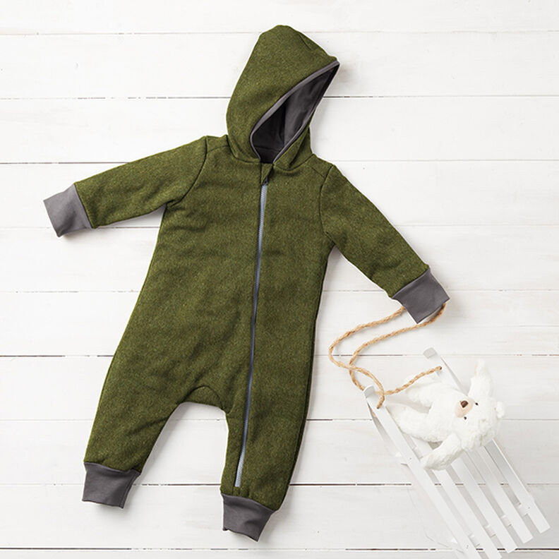 loden follato in lana mélange – verde oliva,  image number 8