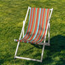 Outdoor Tessuto per sedia a sdraio Righe longitudinali 44 cm – talpa/turchese chiaro,  thumbnail number 5