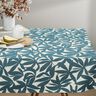 tessuto arredo mezzo panama Semplici foglie – blu oceano/naturale,  thumbnail number 9