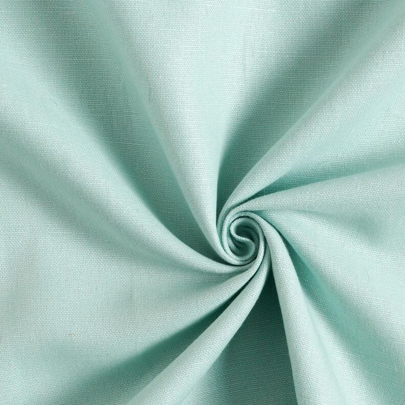Tessuto in puro lino pesante tinta unita – menta chiaro,  image number 1