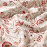 mussolina / tessuto doppio increspato Fiori folkloristici – naturale/rosso,  thumbnail number 2