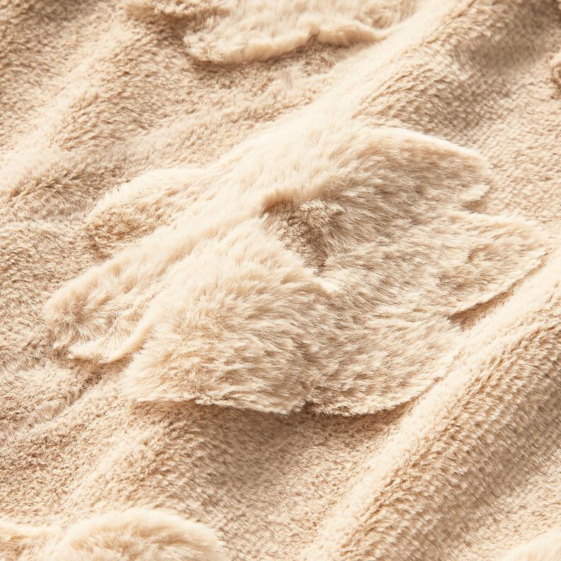 3D ecopelliccia motivo floreale – naturale,  image number 5