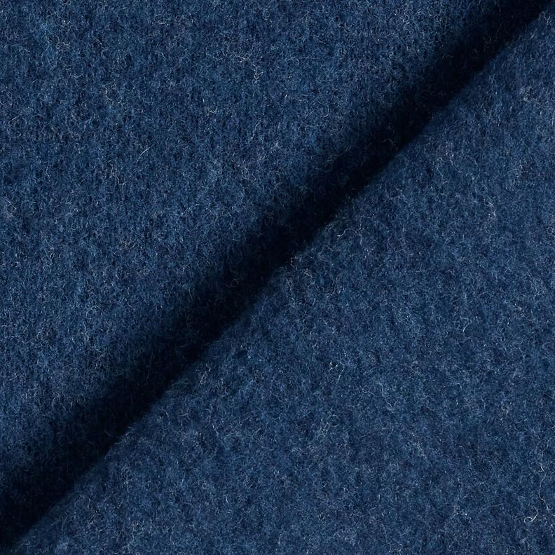 Vello in pura lana vergine tinta unita – blu marino, image number 3