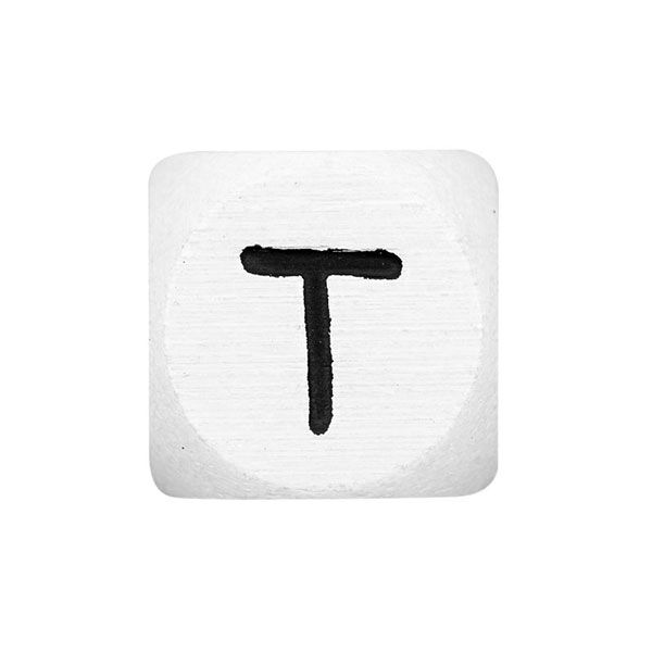 Lettere dell’alfabeto legno T, bianco, Rico Design,  image number 1