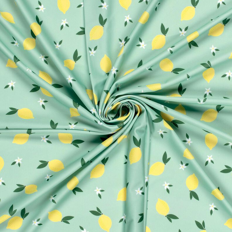 tessuto per costumi da bagno UPF50 limoni – menta chiaro/giallo limone,  image number 3