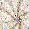 tessuto in cotone cretonne Fiorellini delicati – bianco/rosa anticato,  thumbnail number 3