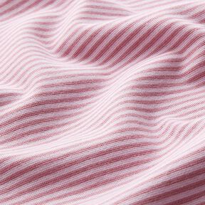 tessuto tubolare per polsini, righe sottili – rosa anticato/rosa, 
