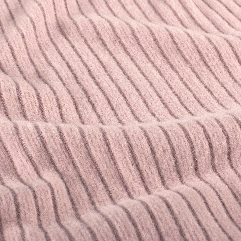 Maglia a coste super morbida – rosa antico chiaro, image number 2