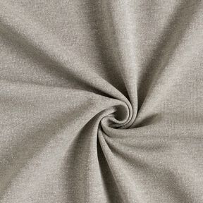 Tessuto jacquard glitterato melange – beige/argento effetto metallizzato, 