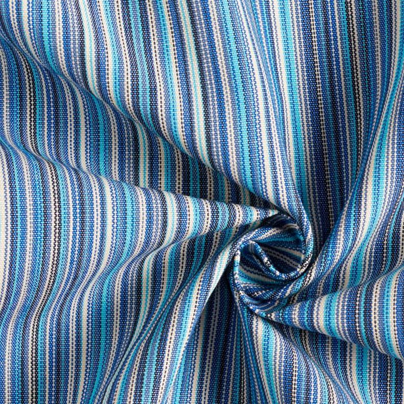 Tessuto per tende da sole righe sottili  – blu,  image number 2