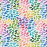 popeline di cotone Puntini arcobaleno stampa digitale – bianco/mix di colori,  thumbnail number 1