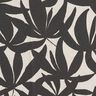 tessuto arredo mezzo panama Semplici foglie – nero/naturale,  thumbnail number 5
