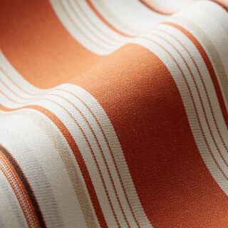 tessuto per tende da sole righe mélange – terracotta/grigio, 