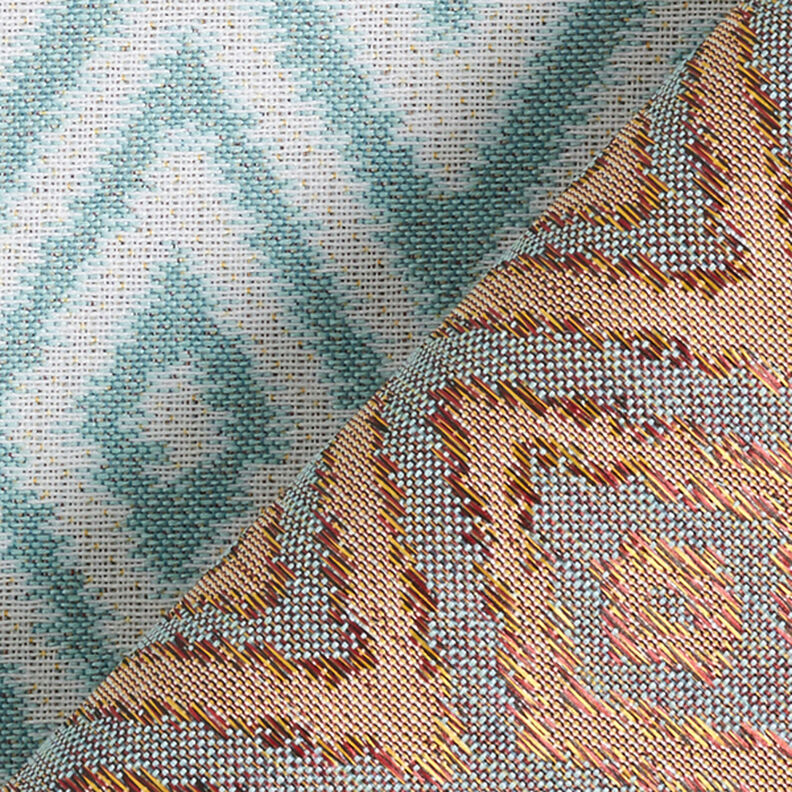 Tessuto jacquard da esterni stile etnico – menta,  image number 4