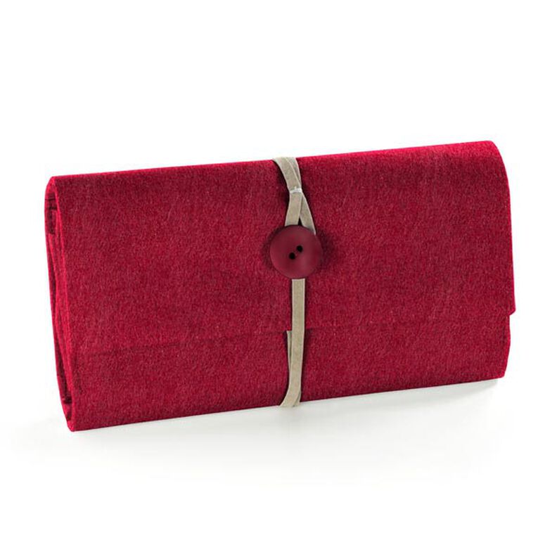 Feltro 90 cm / 3 mm di spessore – rosso Bordeaux, image number 4