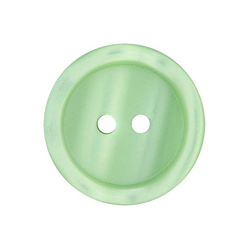 bottone in plastica 2 fori basic - verde chiaro,  image number 1