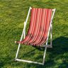 Outdoor Tessuto per sedia a sdraio Righe longitudinali 44 cm – rosso scuro/arancione,  thumbnail number 4