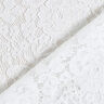 Pregiato tessuto di pizzo con motivo floreale – bianco,  thumbnail number 6