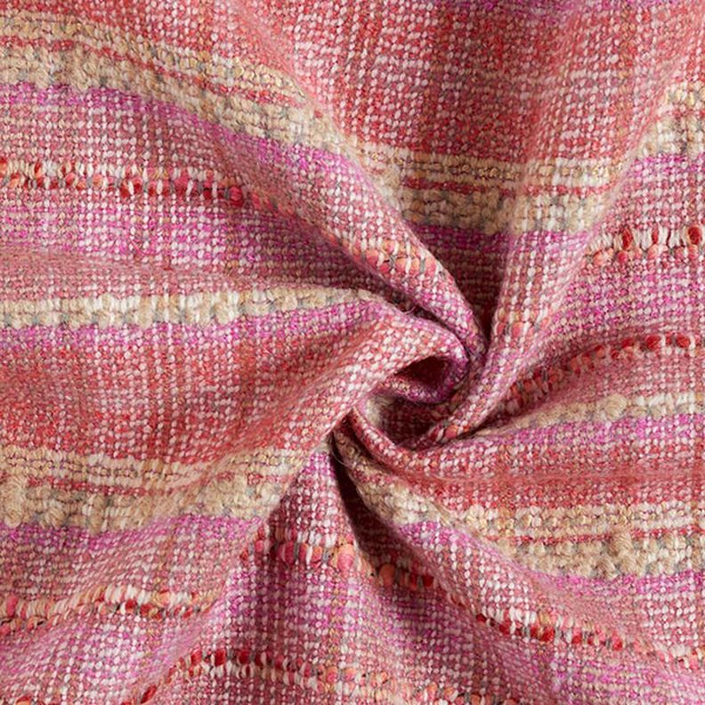 Cappotto in tessuto misto lana bouclé – pink,  image number 3