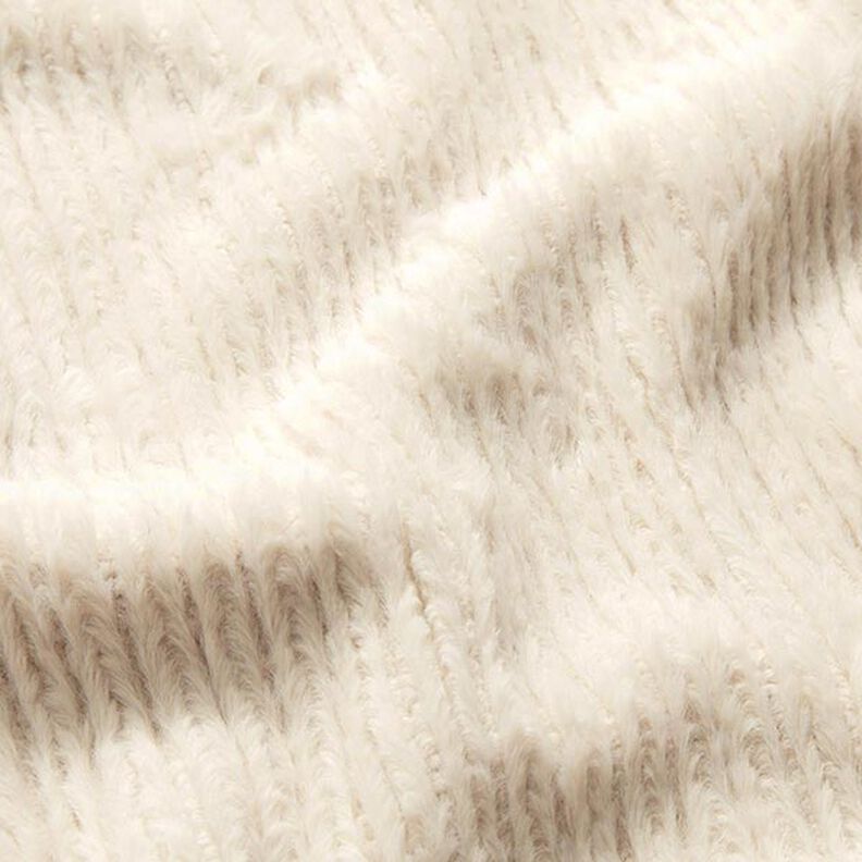 Pelliccia sintetica a maglia intrecciata – naturale,  image number 2