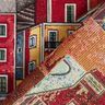 tessuto arredo gobelin Piccola città variopinta – rosso carminio/blu,  thumbnail number 4