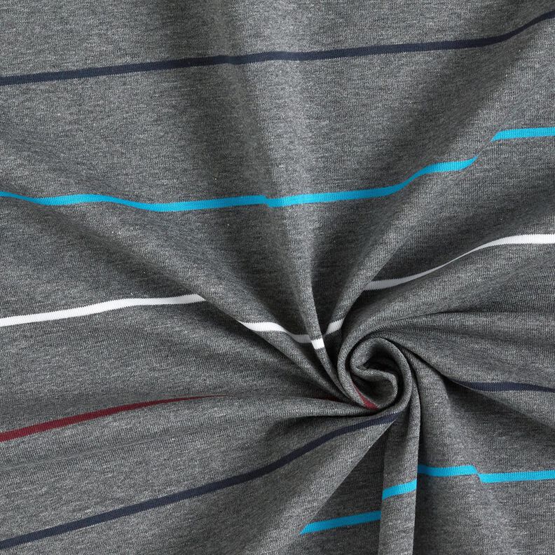 jersey di cotone Righe colorate – grigio ardesia,  image number 3