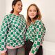 soffice tessuto in felpa, abeti – verde ginepro/rosa chiaro,  thumbnail number 6