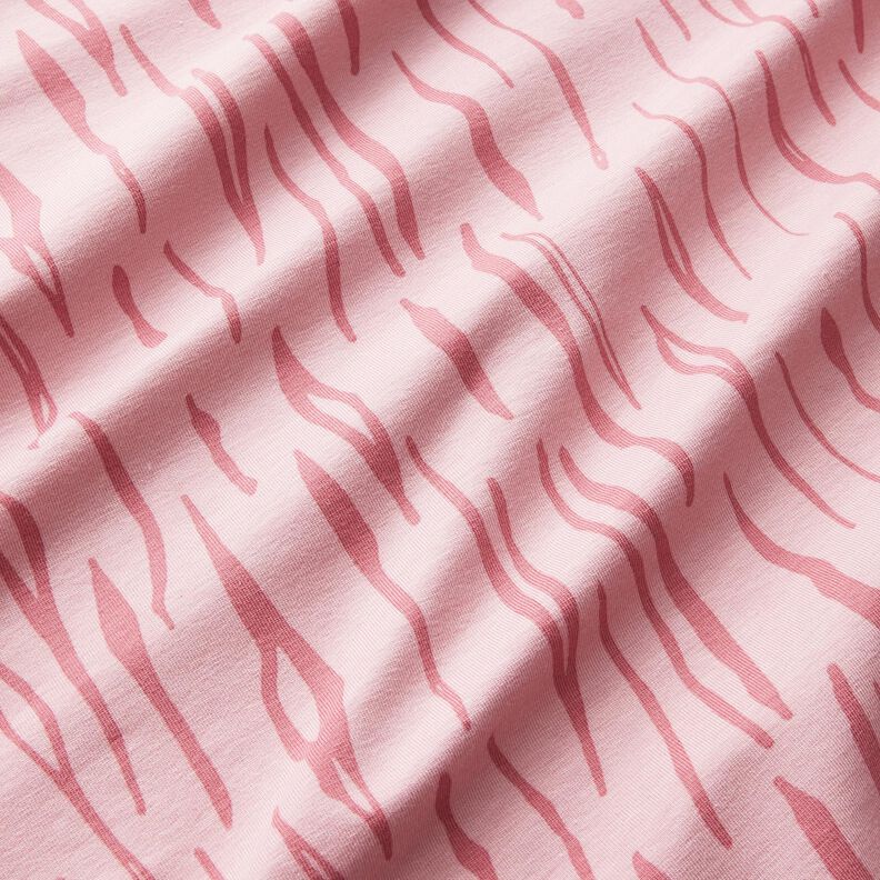 Jersey di cotone, colore zebrato – rosa antico chiaro, image number 2
