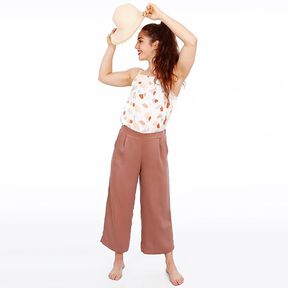 FRAU HEDDA - pantalone con gamba ampia ed elastico in vita, Studio Schnittreif | XS - XXL, 
