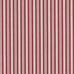 tessuto arredo mezzo panama Righe sottili – rosso Bordeaux/naturale, 