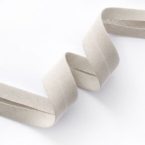 Nastro in sbieco misto lino [20 mm] – grigio nebbia, 