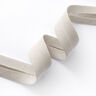 Nastro in sbieco misto lino [20 mm] – grigio nebbia,  thumbnail number 1